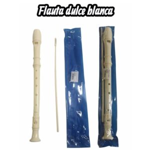 Flauta dulce blanca