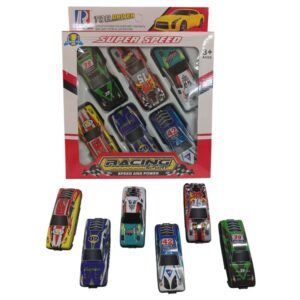 Set autos x 6 metal 7cm caja 513