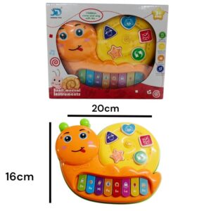 Piano Caracol 9966. Tiene sonidos animales y notas musicales.