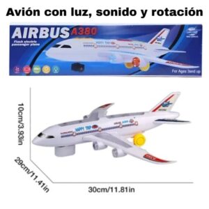 Avion con luz, sonido y rotacion 8620