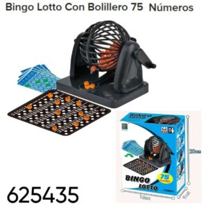 Bingo con bolillero 75 numeros 8804 (625435)