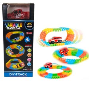 Pista luminosa flexible 49 piezas