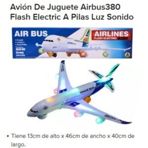 Avion caja 131. Con luz, sonidos, rotacion y simulacion de depegue
