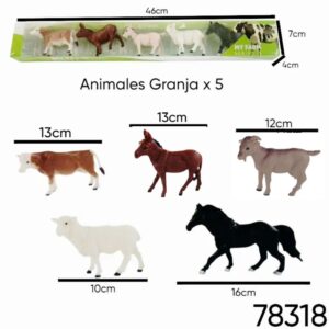 Animales granja x 5 tubo (78318)