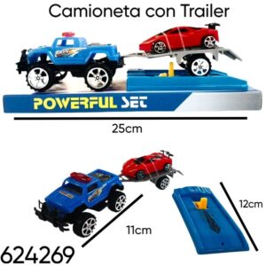Camioneta con trailer y lanzador (624269)