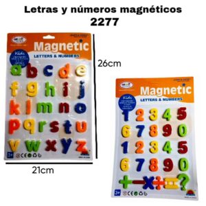 Letras y numeros magneticas 26cm 2277