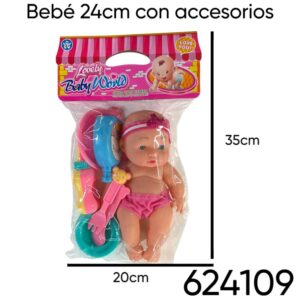 Bebe 24cm con accesorios 926 (624109)