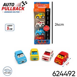 Auto mini caja x 4 (624492)
