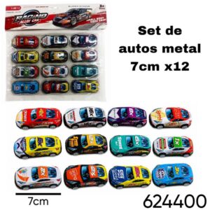 Set de autos metal x 12 (624400)