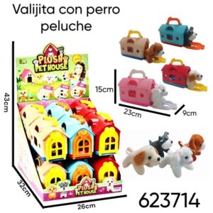 Valijita con perro peluche (623714)
