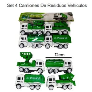 Camion basura 12 cm x 4 modelos 553