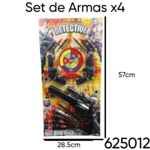 Set de armas x4 (625012)