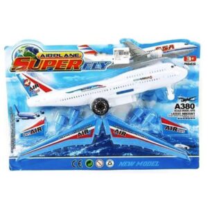 Avion a friccion A380 . Mide 30cm largo