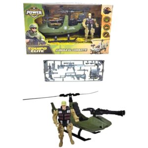 Set militar helicoptero con muñeco 76163