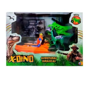 Dinosaurio con hombre y accesorios 76208