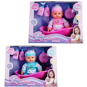 Bebe 31cm Hora de bañarse. Con bañera y accesorios.