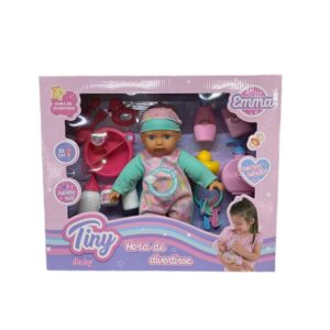 Bebe T 32cm Hora de divertirse. Con sonidos y accesorios.