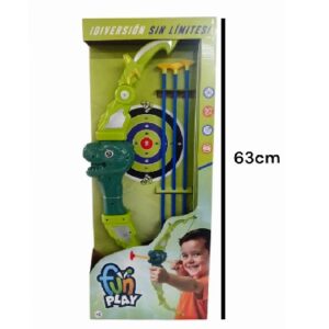Arco y Flecha Dino. Caja 62cm x 25cm