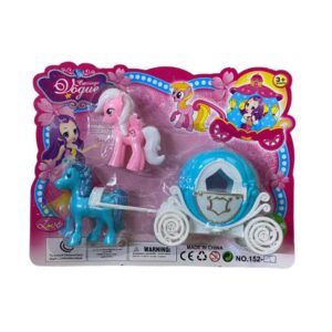 Carruaje con 1 caballo y 1 pony 22cm