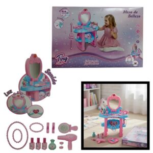 Tocador Tiny 77580. Trae 13 accesorios, con luz y sonido. Altura 55cm