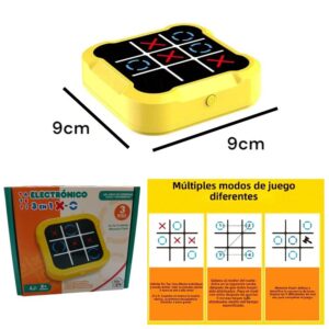 Juego electronico 3 en 1. Ta te ti, memoria y secuencia.