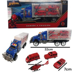 Camion Mosquito con 4 vehiculos 79685 Spiderman
