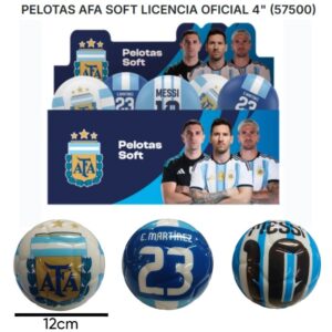 Pelota Soft 12cm AFA Argentina 57500