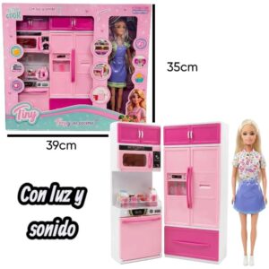 Muñeca Tiny con cocina y accesorios 79728