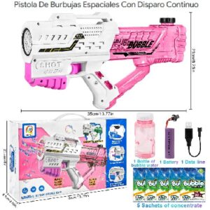 Burbujero de disparo continuo recargable Space 77731