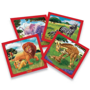 Rompecabezas 4×4 piezas de zoologico
