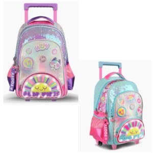 Mochila carro 18 pulgadas Footy Good Vibes con luz led
