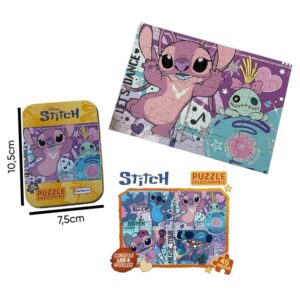 Rompecabezas x 45 piezas Stitch lata