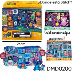 ¿Donde esta? Stitch. 16 paginas para buscar y encontar con marcador borrable para reutilizar.