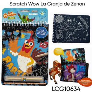 Scratch Wow Ls Granja. Contiene 12 láminas para revelar.Scratch Wow