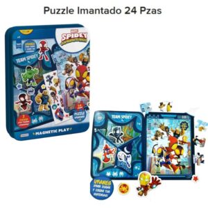 Rompecabezas Magnetico Spidey. 2 juegos: Puzzle x 24 oiezas y crea tus historias