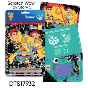 Scratch Wow  Toy Story . Contiene 12 láminas para revelar.