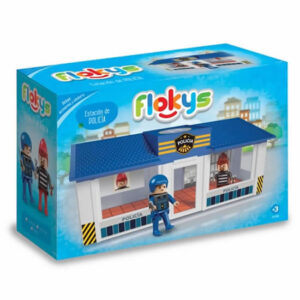 Flokys Cuartel de policía, incluye 2 muñequitos