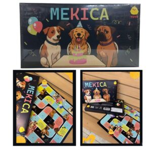 Jurgo de recorrido. Mekica. Festeja el cumpleaños de Canela. Avenza en el tablero hasta soplar las velitas con la mascota y sus amigos.