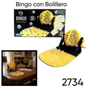 Bingo con bolillero 48 cartones/ 90 bolillas (2734)