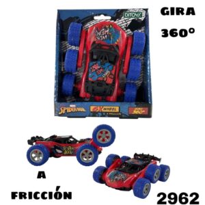 Auto Spider x 6 ruedas. Gira 360°, a fricción