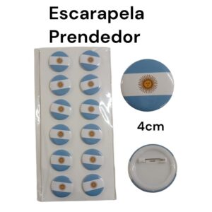 Escarapela / Prendedor Argentina x 12 redondo
