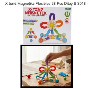 Bloques Magneticos flexibles x 38pzas Xtend