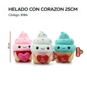 Helado con corazon de 25 cm art 8184