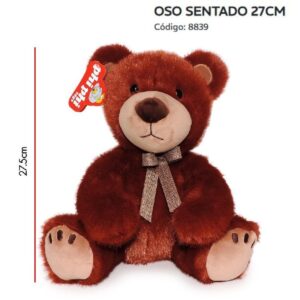 Peluche Oso Sentado 27cm (8839)