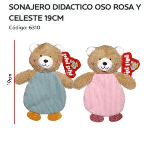 Sonajero tactil oso peluche 6310