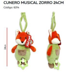 Cunero musical zorro peluche 6314