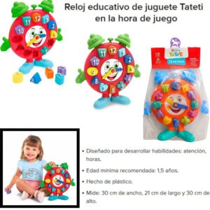 Reloj Es Hora. Juego de encastre para aprender la hora