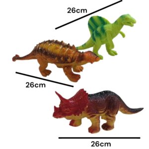 Dinosaurio de goma 26cm 00706