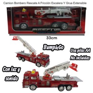 Camion bombero sist. bump and go. Con luz y sonido 1911-8