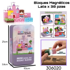 Bloques magneticos x38 piezas Nena (306020)